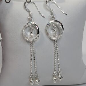 Sterling Dangle Earrings - Unique 925 Silver Jewelry